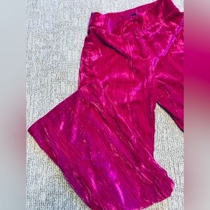 Nasty Gal Pink Velour Pants